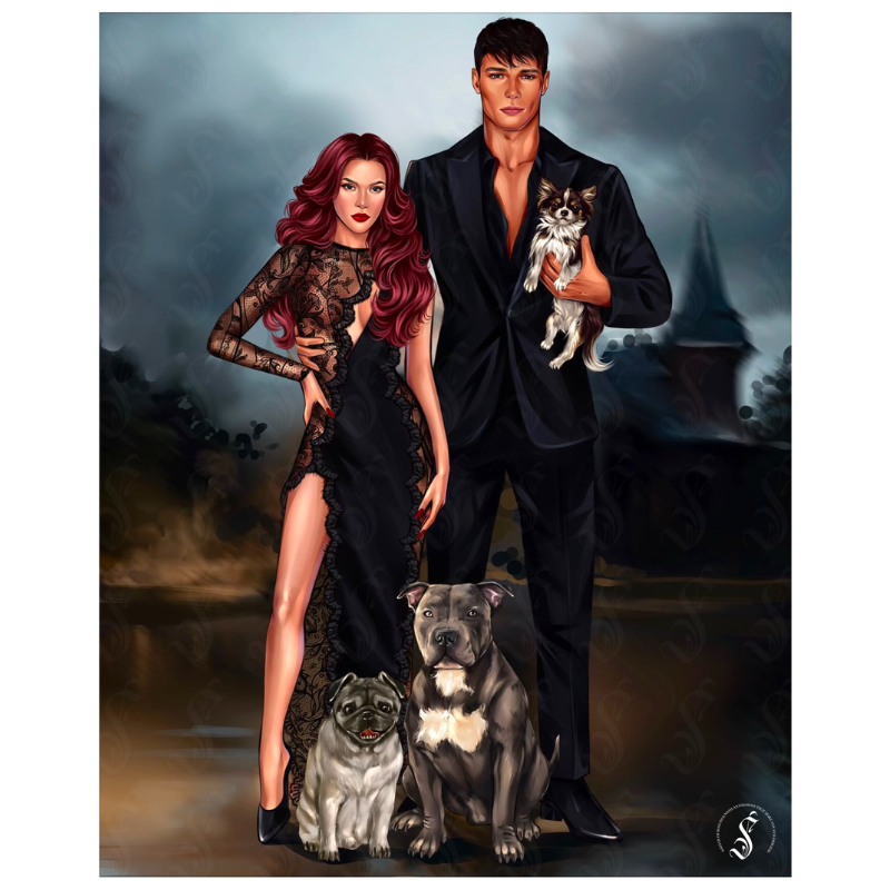 Rose and Nova Hateful Games Art Print SIMRAN