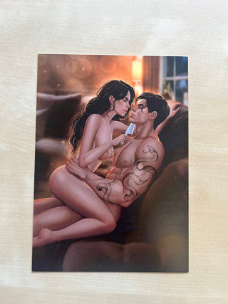LIMITED EDITION - The Invite - NSFW - Art Print **Note: actual product does not include black hearts covering body parts